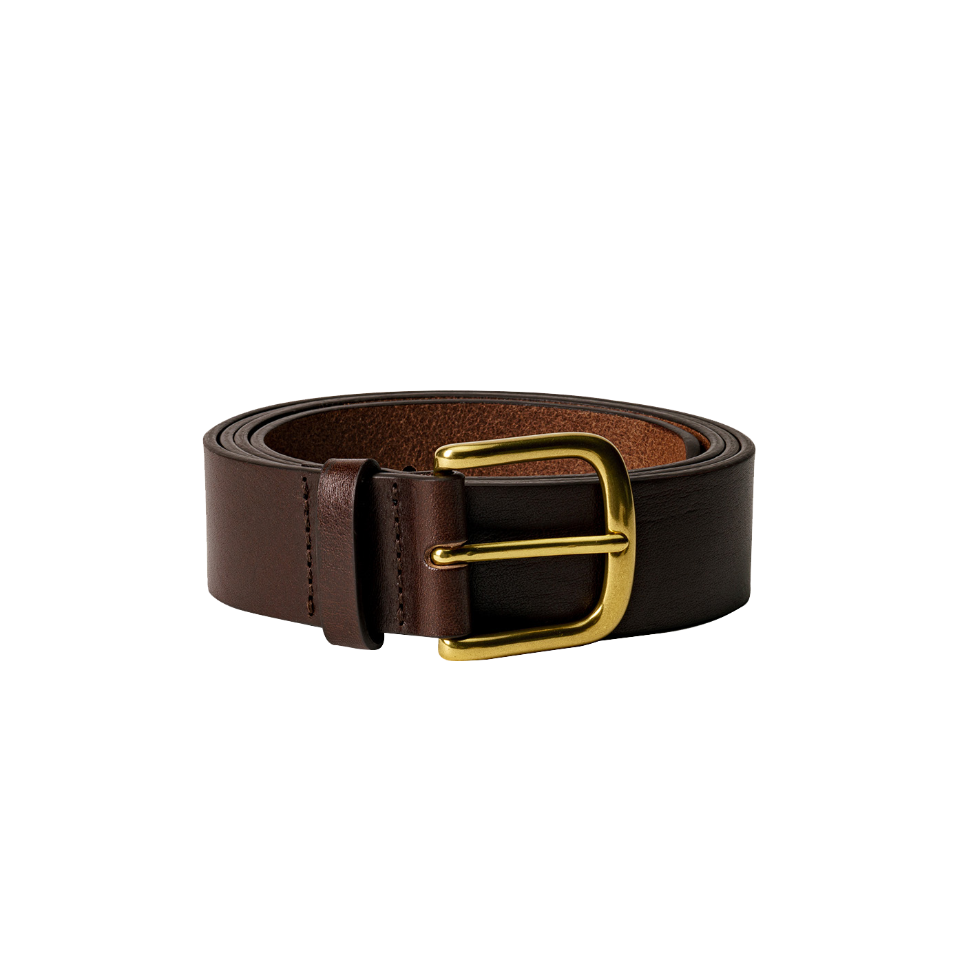 VEGETABLE TANNED BELT Clothing Accessories ISTO. Brown 85 cm 