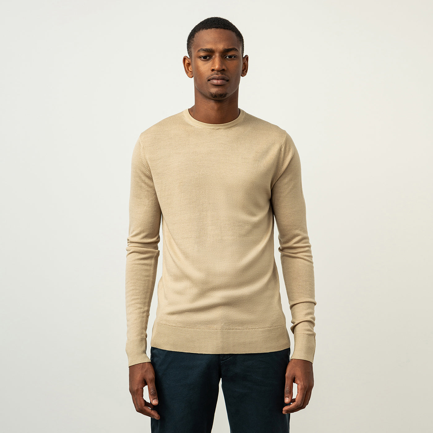 Merino Wool Sweater Beige