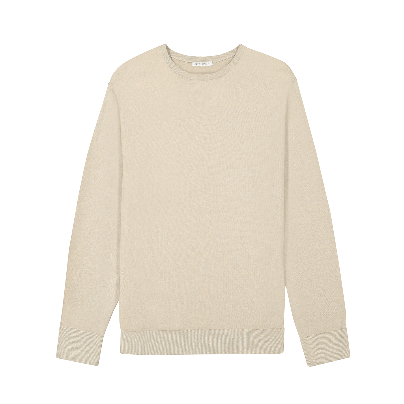 MERINO WOOL SWEATER  ISTO. Beige XXS