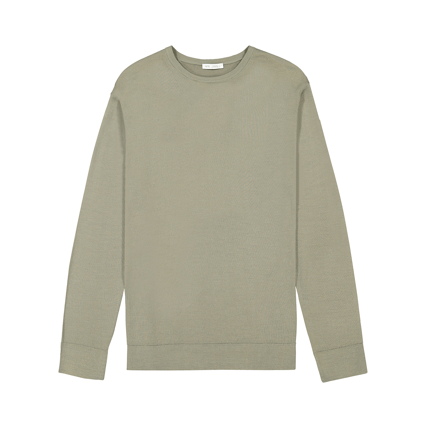 MERINO WOOL SWEATER  ISTO. Sage Green XXS