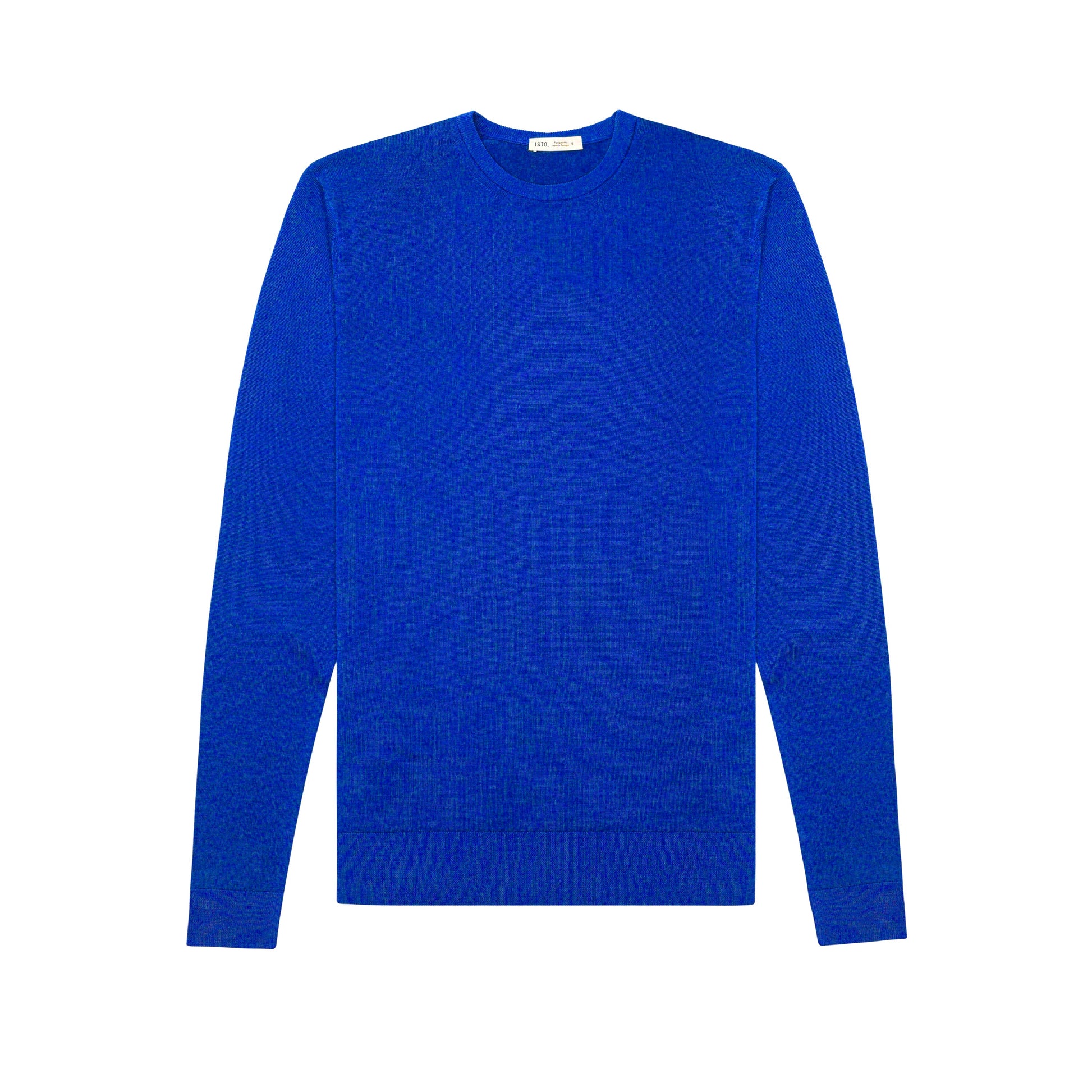 Merino Wool Sweater Cobalt Blue L