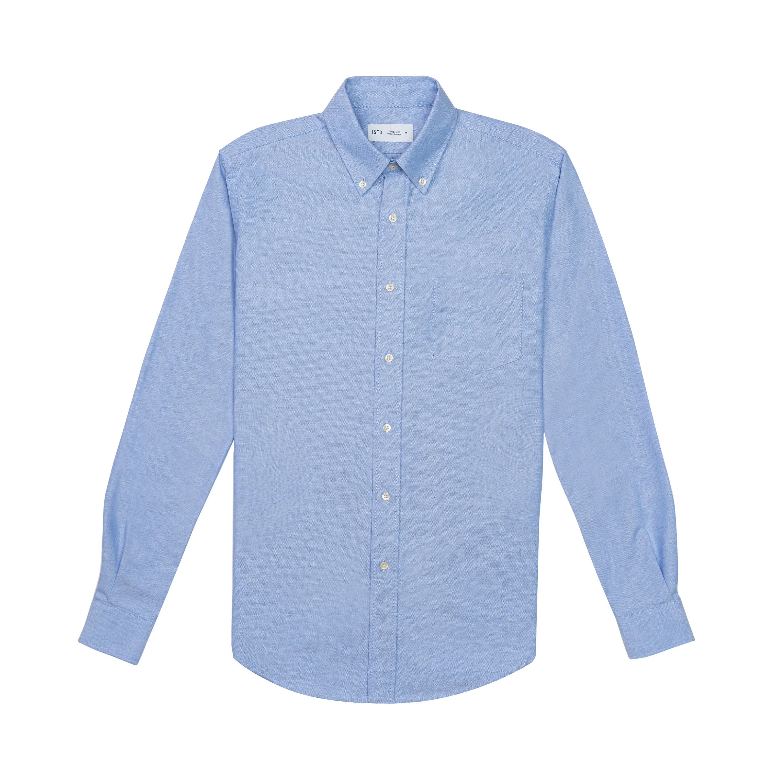 Men's Oxford Shirt Dark Blue - Organic Cotton | ISTO.