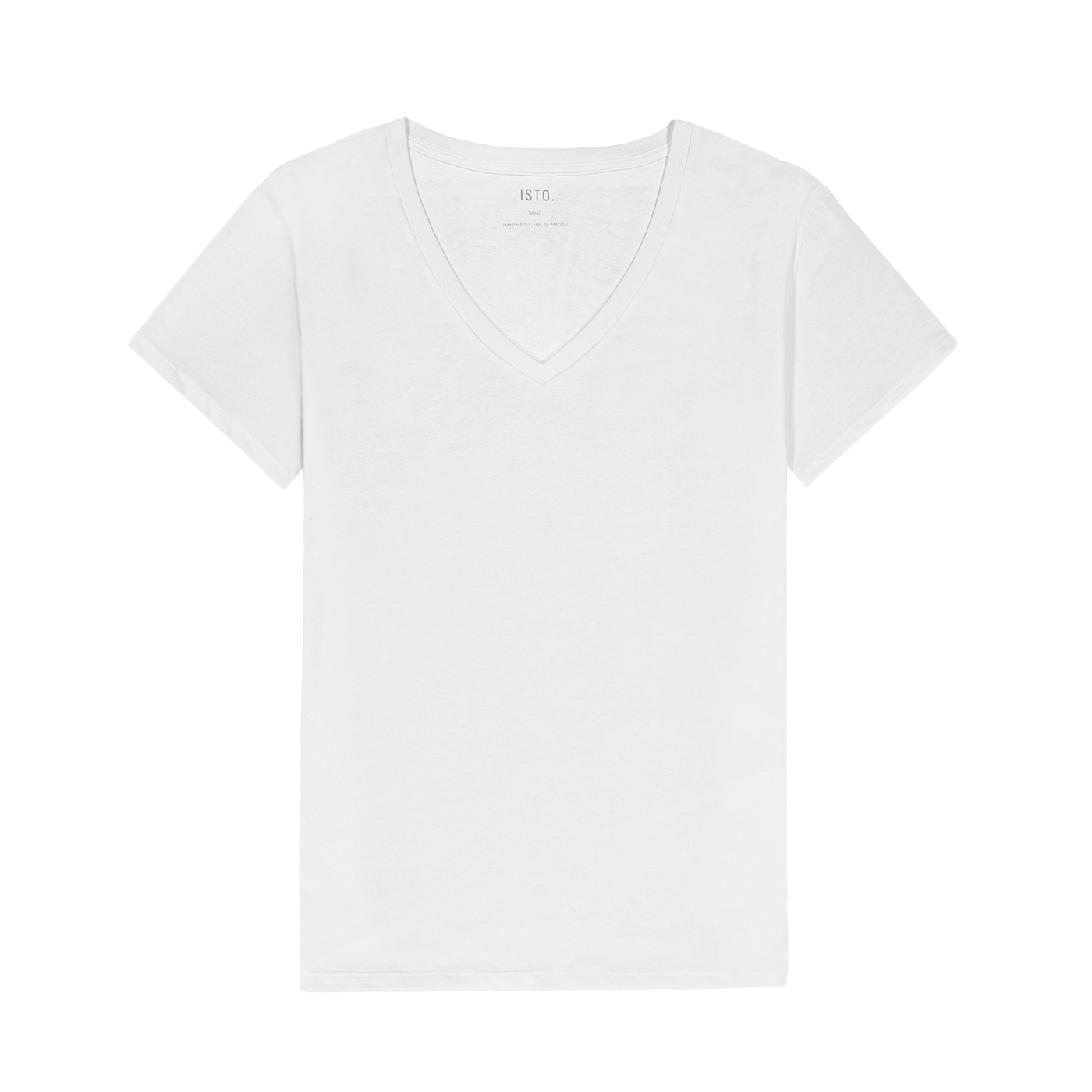 WOMEN'S V-NECK TEE T-Shirts ISTO. White XS